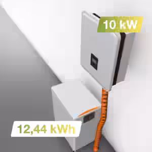 Sonnenkraft Hybridwechselrichter 10kW mit Speicher 12,44kWh inkl. Backup Schaltung