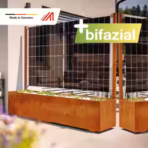 Solarpflanzkasten 840/800 Cortenstahl bifazial "premium line"