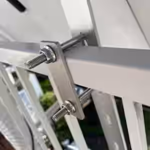 Powerness Aufständerung Solarmodul Halterung Balkonkraftwerk für Balkon Haken, Quadratischer Haken - Quadrat / 1 Set (für 1 stück solarpanel) / Abholung Meerbusch