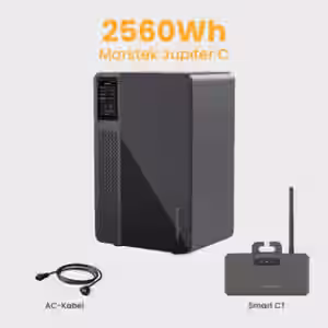 Marstek Jupiter C All-in-One Solarspeicher 2560Wh, 800W integriert Wechselrichter,  für Balkonkraftwerk deal - mit Smart CT