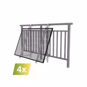 Balkonbefestigung für 4 Module