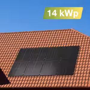 Solaranlage Ziegeldach 14kWp