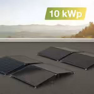 Solaranlage Flachdach 10kWp