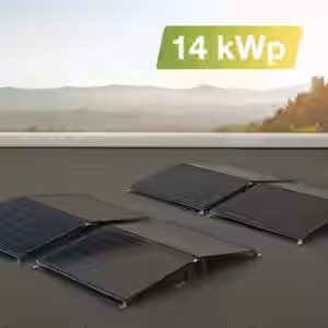 Solaranlage Flachdach 14kWp