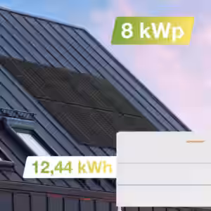Solaranlage Universaldach 8 kWp mit Speicher 12,44 kWh