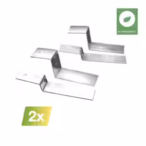 Flachdachaufsteller für 2 Module zur Einzelmontage