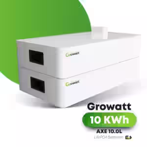 Growatt AXE – Die flexible und leistungsstarke Energiespeicherlösung von 5 kWh bis 50 kWh Die Growatt AXE Serie bietet Ihnen eine wegweisende Lösung für die Speicherung von Solarenergie oder anderen erneuerbaren Energiequellen. Egal ob Sie einen kleineren Haushalt betreiben oder hohe Energiemengen im gewerblichen Bereich speichern möchten: Mit Growatt AXE skalieren Sie die Kapazität einfach von 5 kWh bis zu 50 kWh. Dank ihres modularen Aufbaus wächst die Growatt AXE Speicherlösung mit Ihren Anforderungen und lässt sich jederzeit unkompliziert erweitern. Bei der Entwicklung der Growatt AXE Serie wurde großer Wert auf einfache Installation und hohe Sicherheit gelegt. Die vollständig stapelbaren Module benötigen keine aufwendigen Kabelverbindungen: Sie werden übereinandergesteckt und automatisch erkannt. Darüber hinaus profitieren Sie von einer kobaltfreien LiFePO4 -Zellchemie