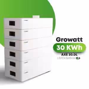 Growatt AXE – Die flexible und leistungsstarke Energiespeicherlösung von 5 kWh bis 50 kWh Die Growatt AXE Serie bietet Ihnen eine wegweisende Lösung für die Speicherung von Solarenergie oder anderen erneuerbaren Energiequellen. Egal ob Sie einen kleineren Haushalt betreiben oder hohe Energiemengen im gewerblichen Bereich speichern möchten: Mit Growatt AXE skalieren Sie die Kapazität einfach von 5 kWh bis zu 50 kWh. Dank ihres modularen Aufbaus wächst die Growatt AXE Speicherlösung mit Ihren Anforderungen und lässt sich jederzeit unkompliziert erweitern. Bei der Entwicklung der Growatt AXE Serie wurde großer Wert auf einfache Installation und hohe Sicherheit gelegt. Die vollständig stapelbaren Module benötigen keine aufwendigen Kabelverbindungen: Sie werden übereinandergesteckt und automatisch erkannt. Darüber hinaus profitieren Sie von einer kobaltfreien LiFePO4 -Zellchemie