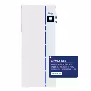 Innovative Energieverwaltung für Zuhause und Unternehmen Das All-in-One-Energiespeichersystem AI-W5.1-ESS (LV) steht für eine neue Ära der Energieverwaltung. Mit diesem fortschrittlichen System wird die effiziente Nutzung und Speicherung von Energie in Ihrem Zuhause oder Unternehmen kinderleicht. Der integrierte 12 kW Dreiphasen-Hybrid-Wechselrichter in Kombination mit modularen Lithium-Eisenphosphat-Batterien bietet Ihnen nicht nur hohe Leistung
