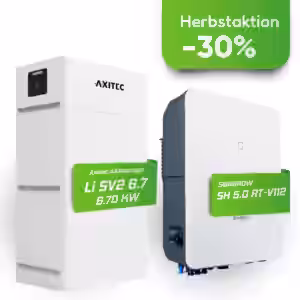     Axitec Batteriespeichersystem Li SV2 6.7 Hochleistungs-Energiespeicherlösung für vielfältige Anwendungen Der AXIstorage Li SV2 ist ein hochwertiger Lithium-Ionen-Batteriespeicher