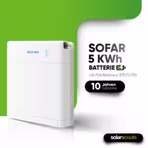 BTS 5K SOFAR Batteriemodul Modulares Energiespeichersystem für flexible Anforderungen Das BTS E5-DS5 ist die ideale Lösung für moderne Energiemanagementsysteme und zeichnet sich durch ein modulares und integriertes Design aus