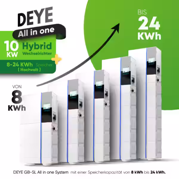 Innovatives All-in-One-Design für vielseitige Anwendungen Der Deye GB-SL10K-EU All-in-One-Hybrid-Wechselrichter vereint Funktionalität und Ästhetik in einem durchdachten Design. Dank seiner kompakten Bauweise eignet er sich perfekt für unterschiedliche Installationsszenarien