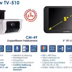 CAMOS TV-510 mit Doppelobjektivkamera