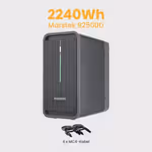 Marstek B2500-D Batteriespeicher für Balkonkraftwerk, 2240Wh - 2240Wh Batteriepeicher / ohne Solarmodule